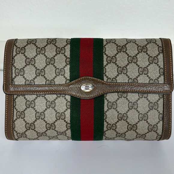 Gucci Handbags - Gucci vintage pvc cherryline pouch/clutch